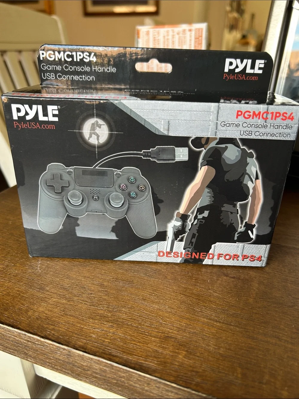 PYLE PGMC1PS4 Wired PS4 Controller - Black